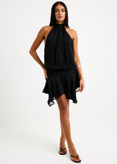 Naomi High Neck Mini Dress