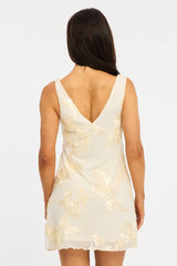 White A Line Mini Dress Sleeveless