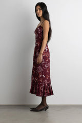 FLORAL PRINT MAXI DRESS
