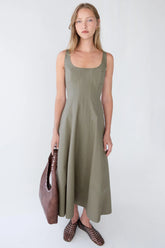 SQUARE NECK MAXI DRESS