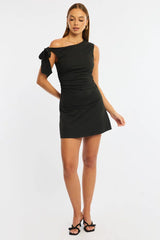 Black Mini Dress Off Shoulder