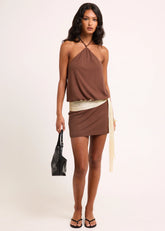 Keely Halter Mini Dress