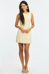 Beige Bodycon Dress Mini