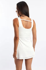 White Mini Dress Sleeveless