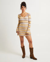 Bambi Stripe Knit Mini Dress