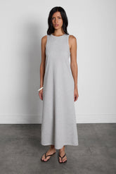 RIBBED COLUMN TANK MAXI DRESS