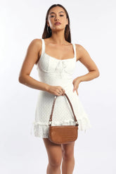 White Mini Dress Lace