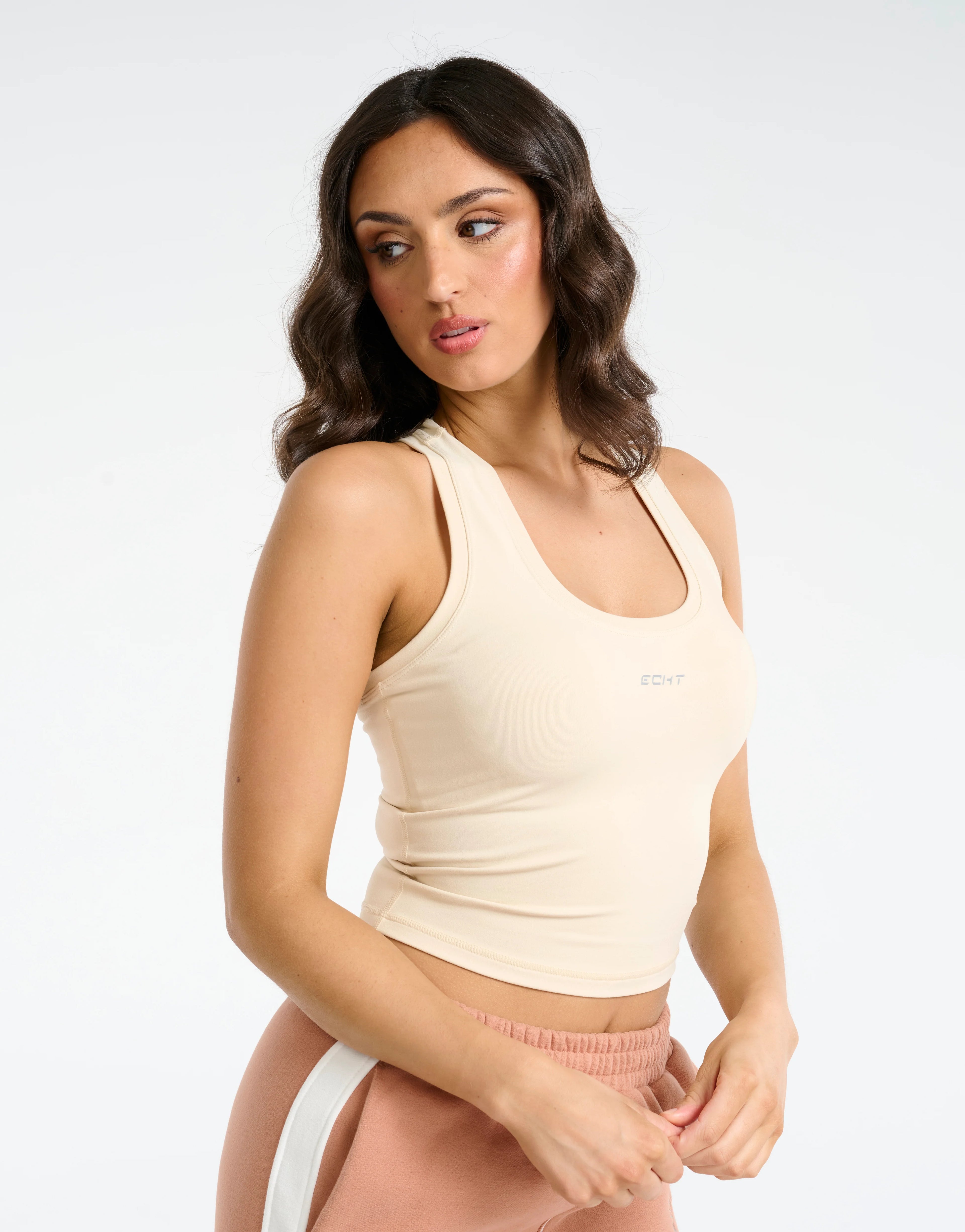 Echt Midriff Singlet - Cream