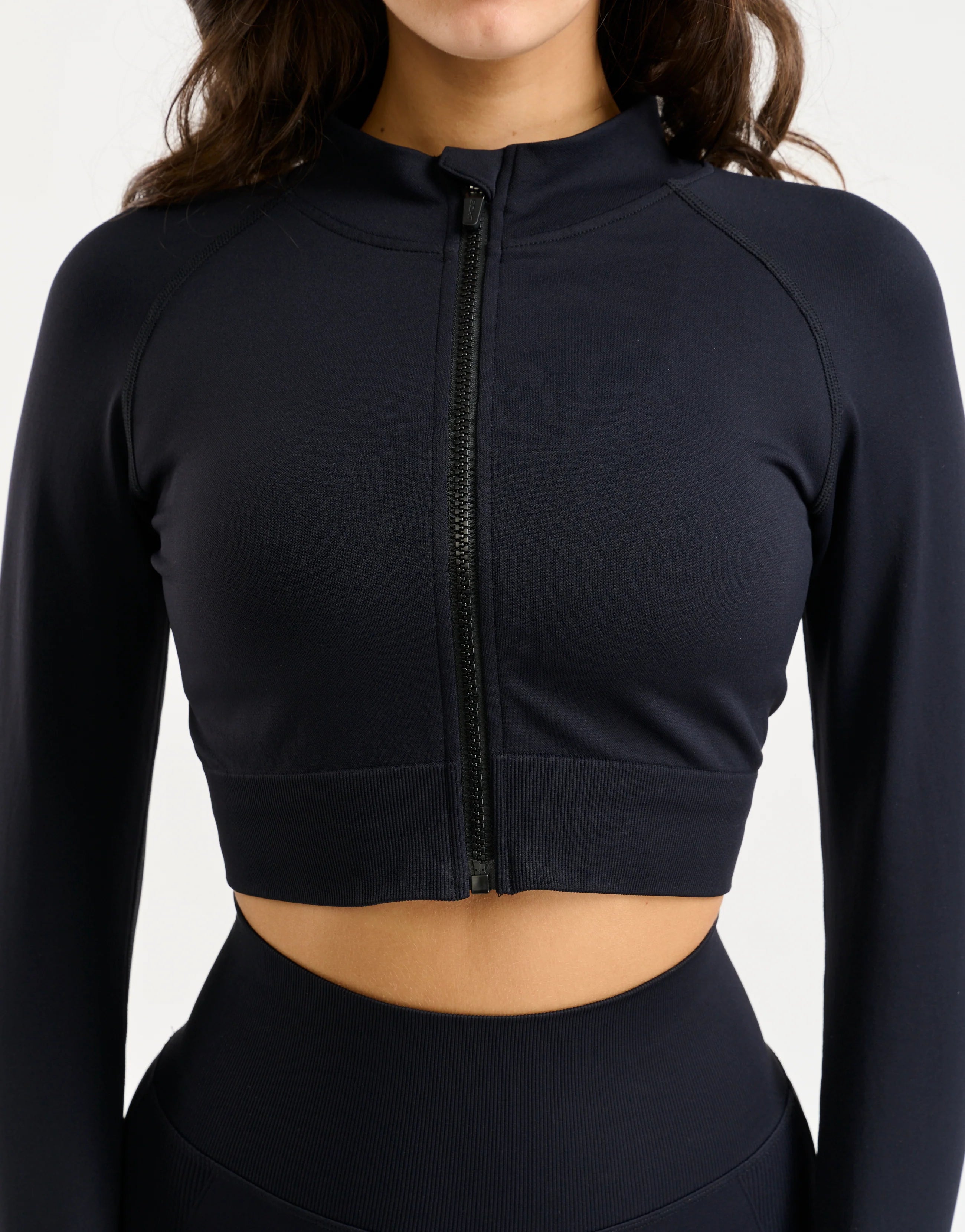 Arise Essential Zip-Up Long Sleeve - Black