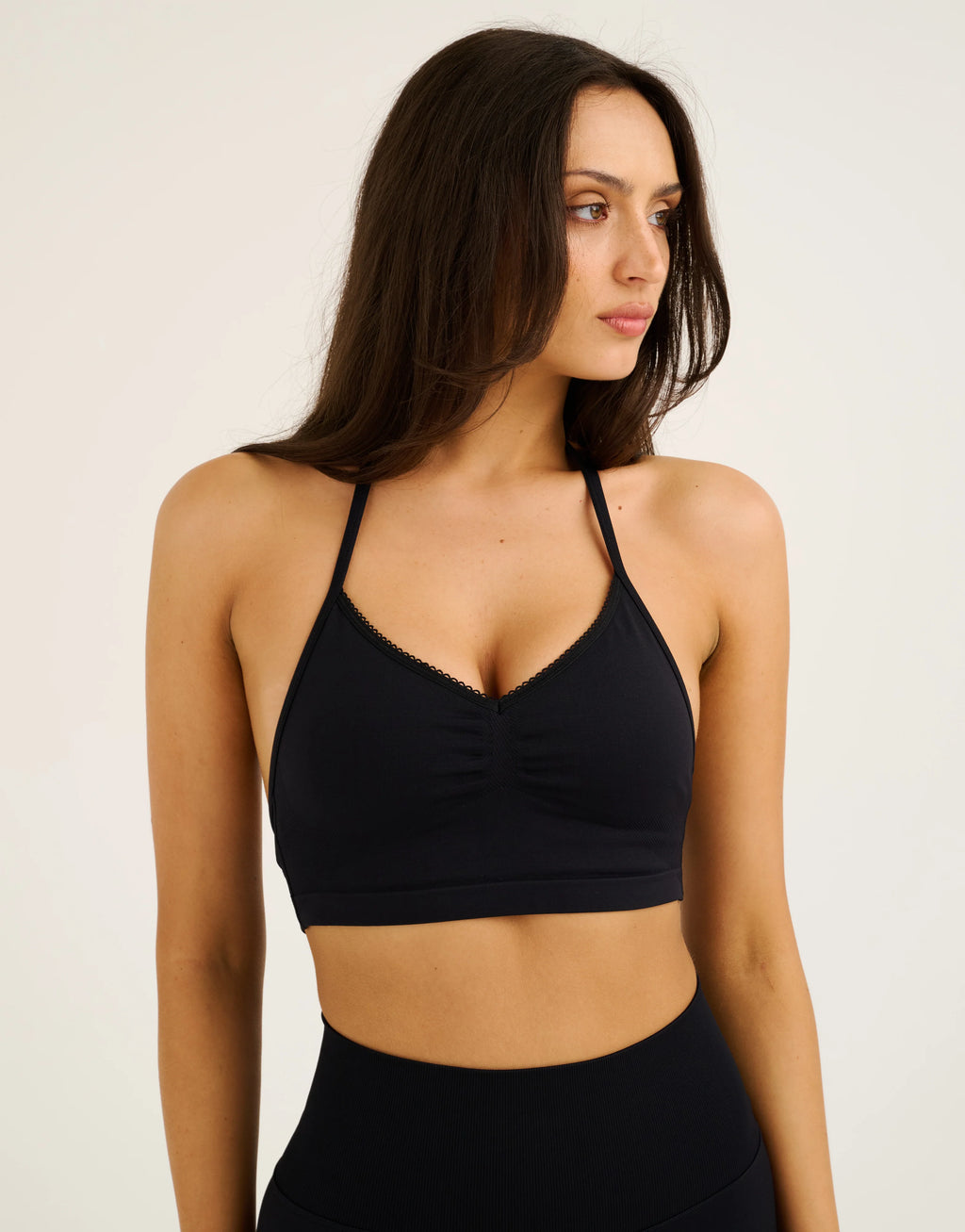 Pulse Halter Sports Bra - Black