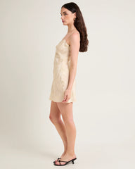 Abbey Jacquard Mini Slip Dress