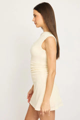 White Off Shoulder Dress Mini
