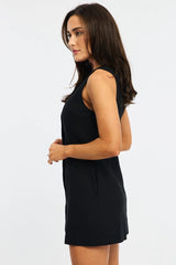 Black Mini Dress Button Down