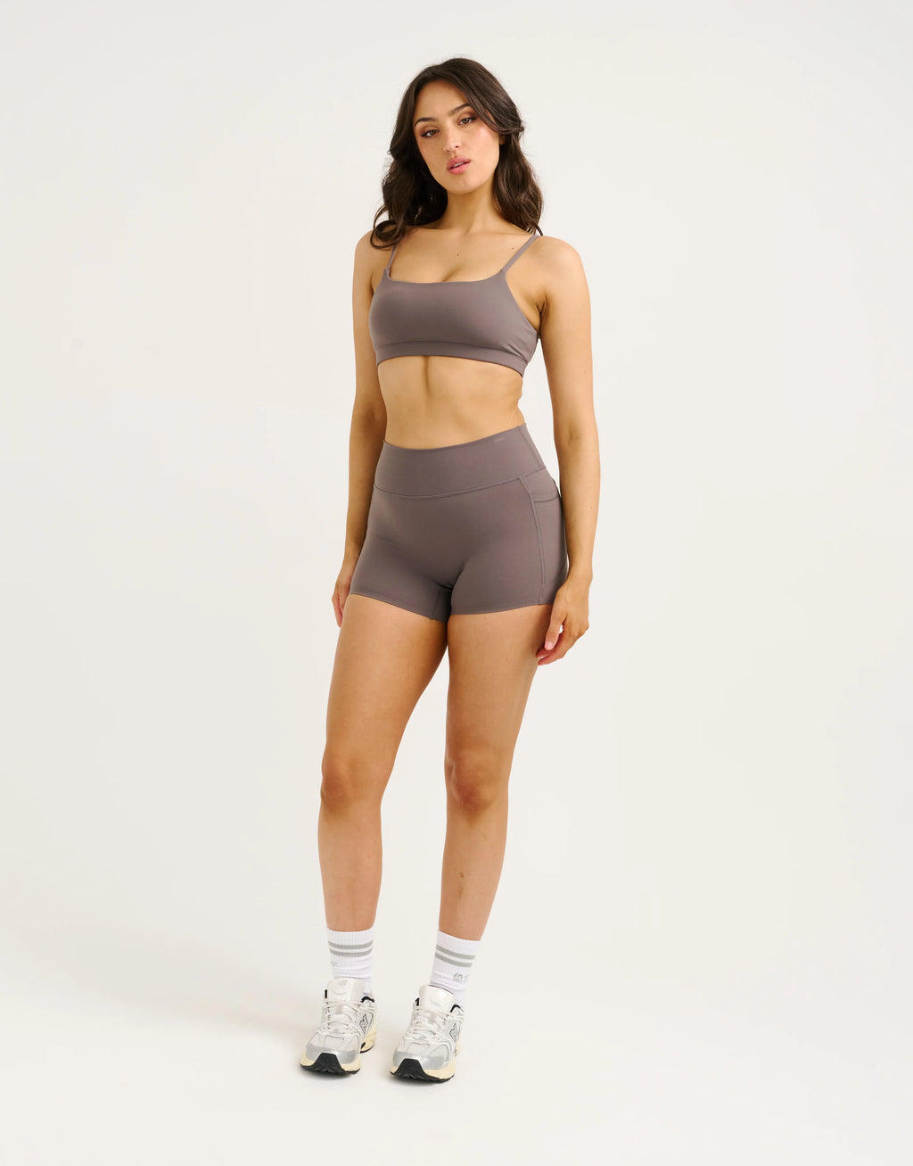 Lycra Seamless Sports Bra - Slate Grey