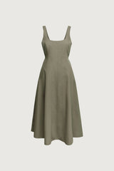 SQUARE NECK MAXI DRESS