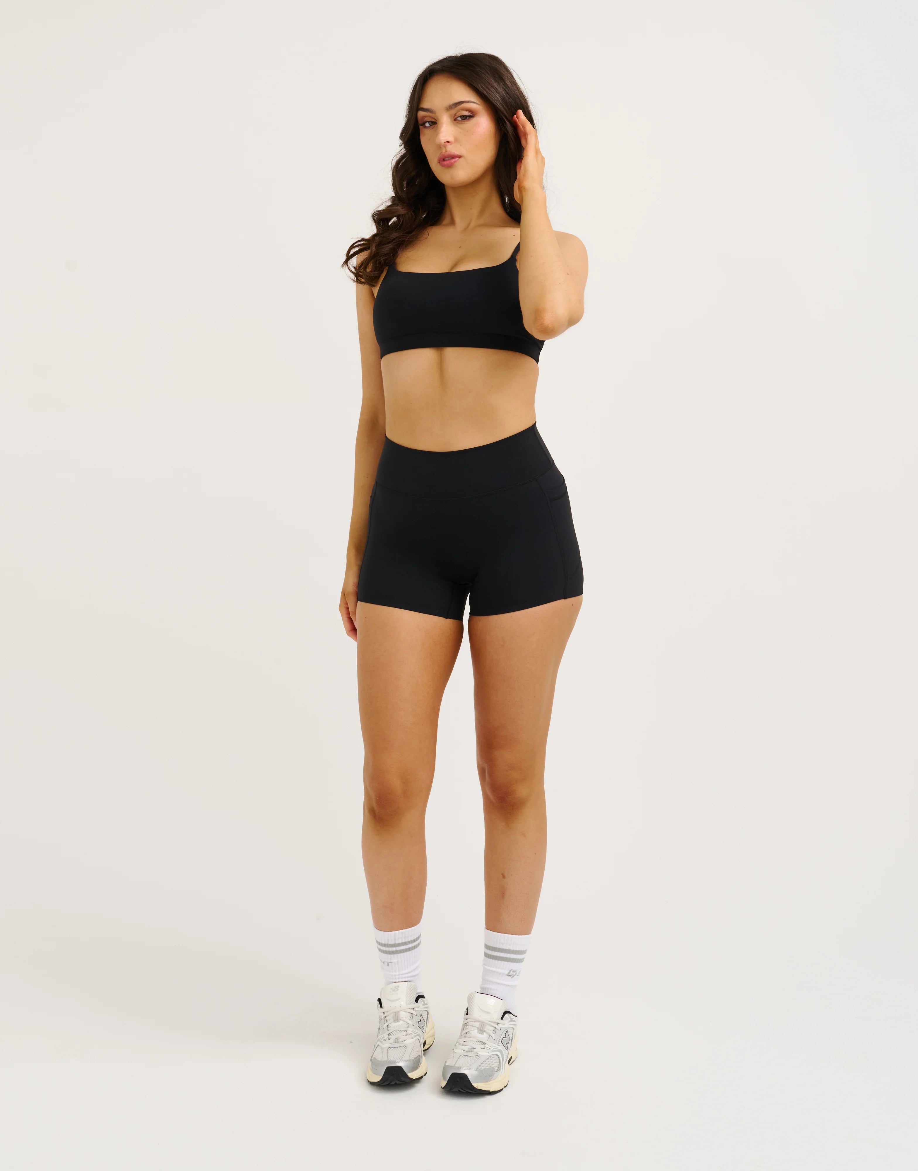 Lycra Seamless Sports Bra - Black