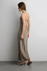 TUBE MAXI DRESS WITH SCARF