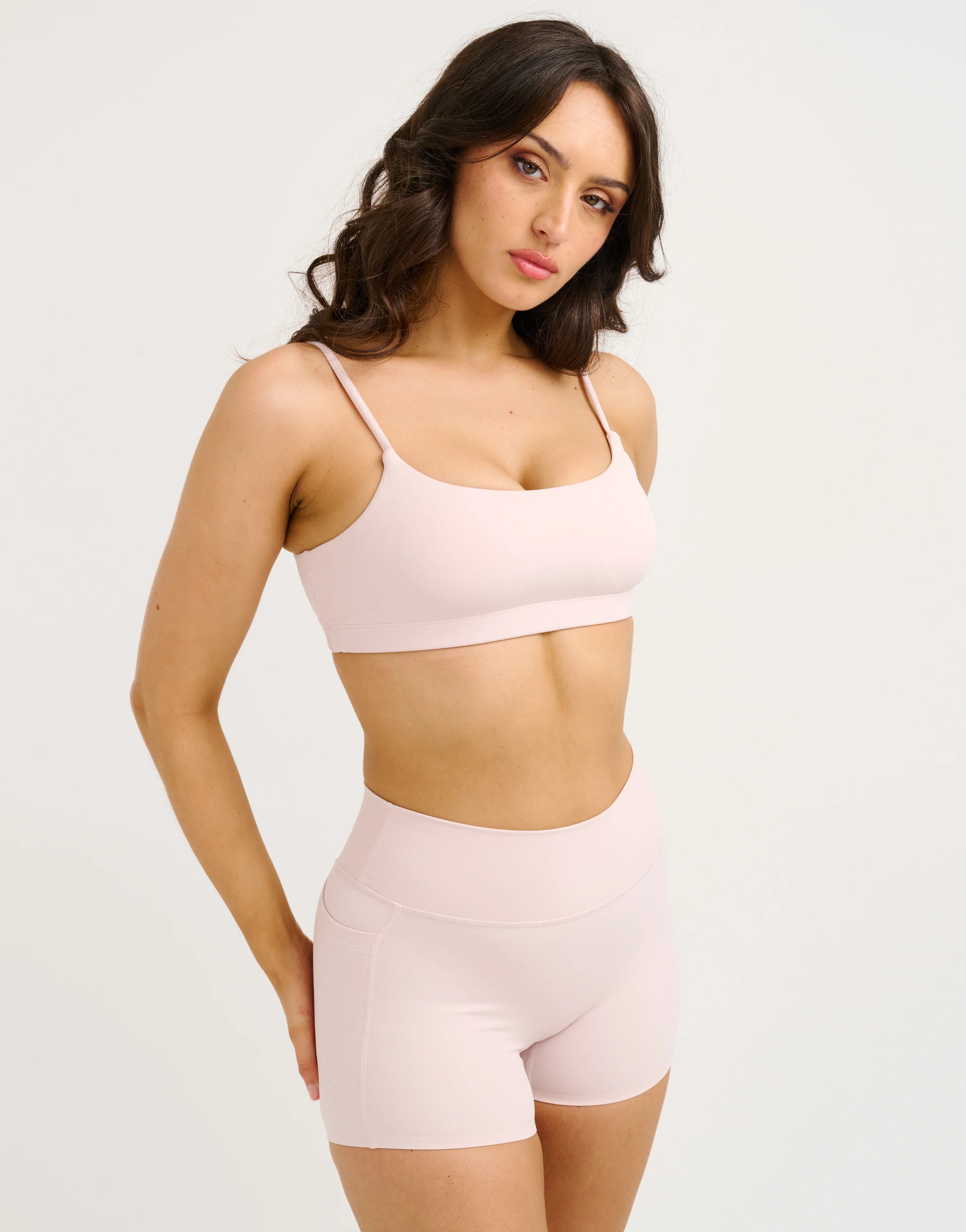 Lycra Seamless Sports Bra - Mauve