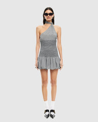 Un Tutu Mini Dress Onyx Gingham