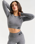 Arise Comfort Cropped Long Sleeve - Charcoal