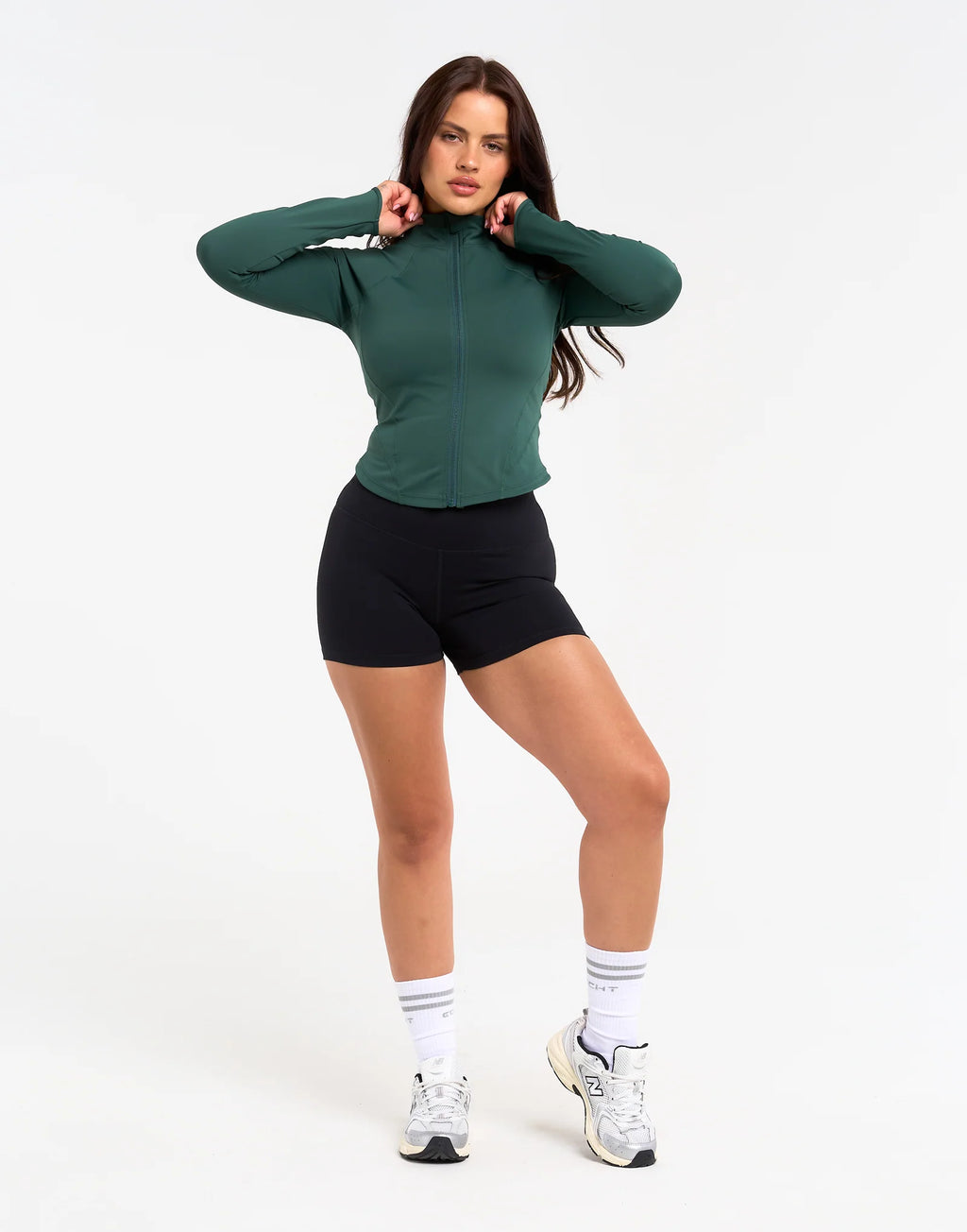 Athlete Crop Jacket - Green