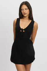 Black Mini Dress Cut Out