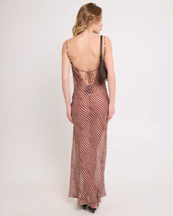 Celly Cowl Sheer Maxi Dress