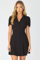 Black Shirts Dress Mini