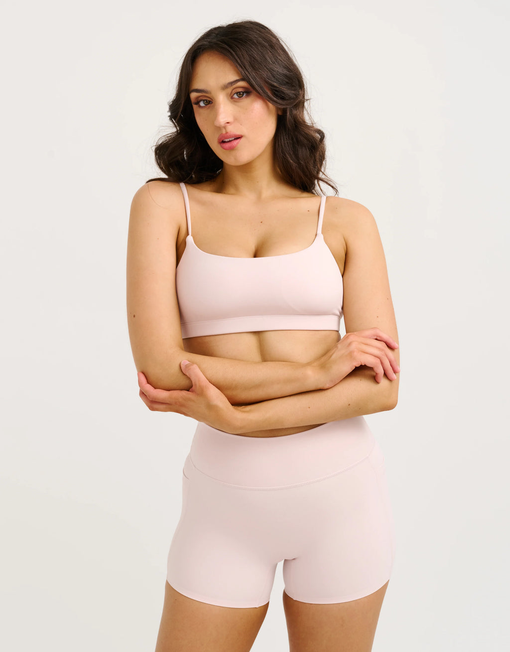 Lycra Seamless Sports Bra - Mauve
