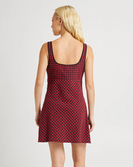 Grunge Plaid Mini Dress