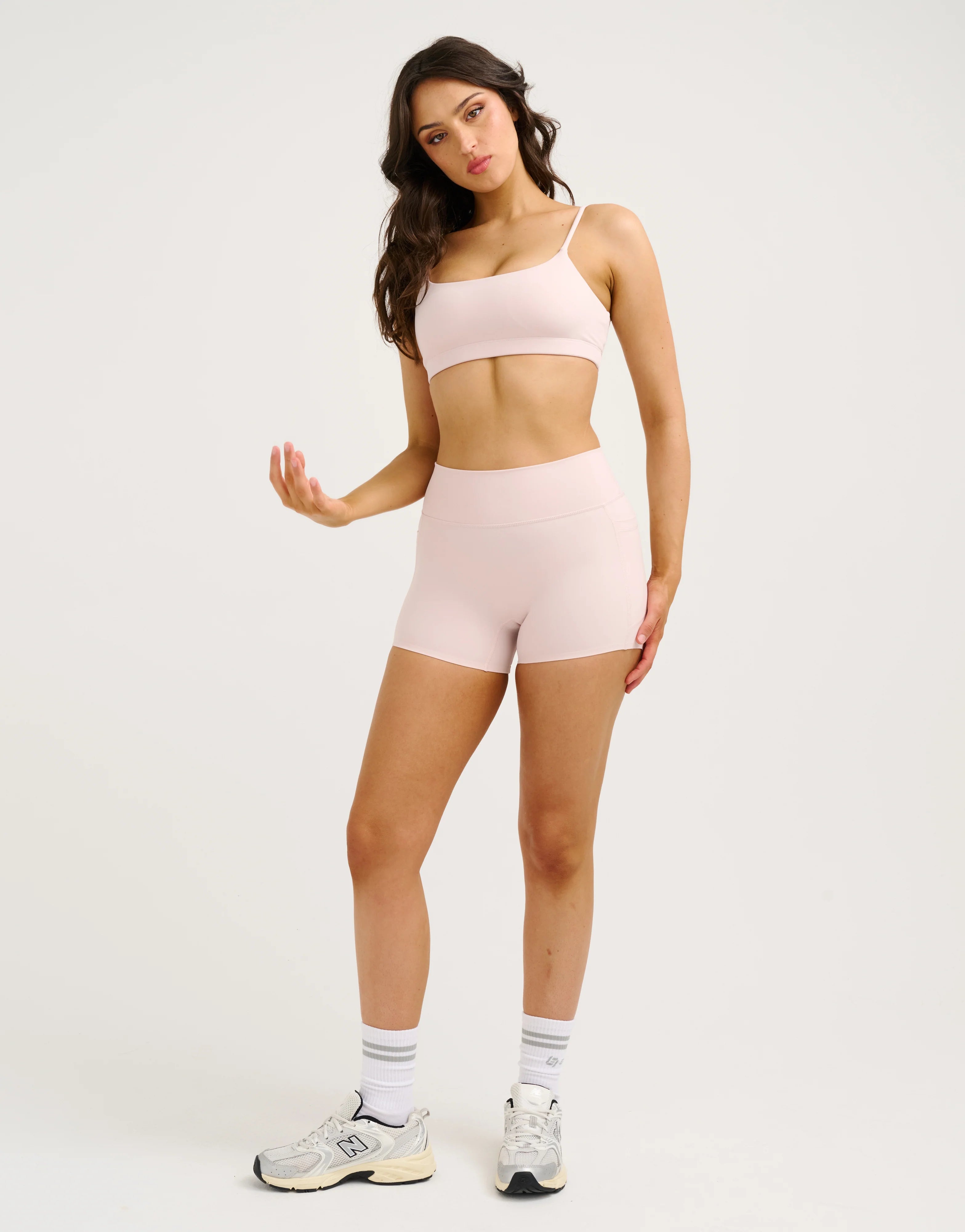 Lycra Seamless Sports Bra - Mauve