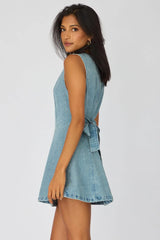 Denim Mini Dress Sleeveless