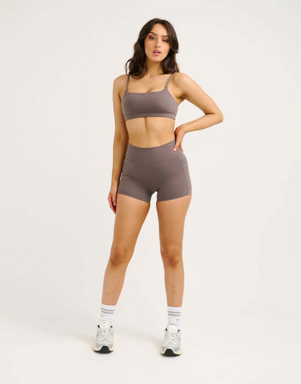 Lycra Seamless Sports Bra - Slate Grey
