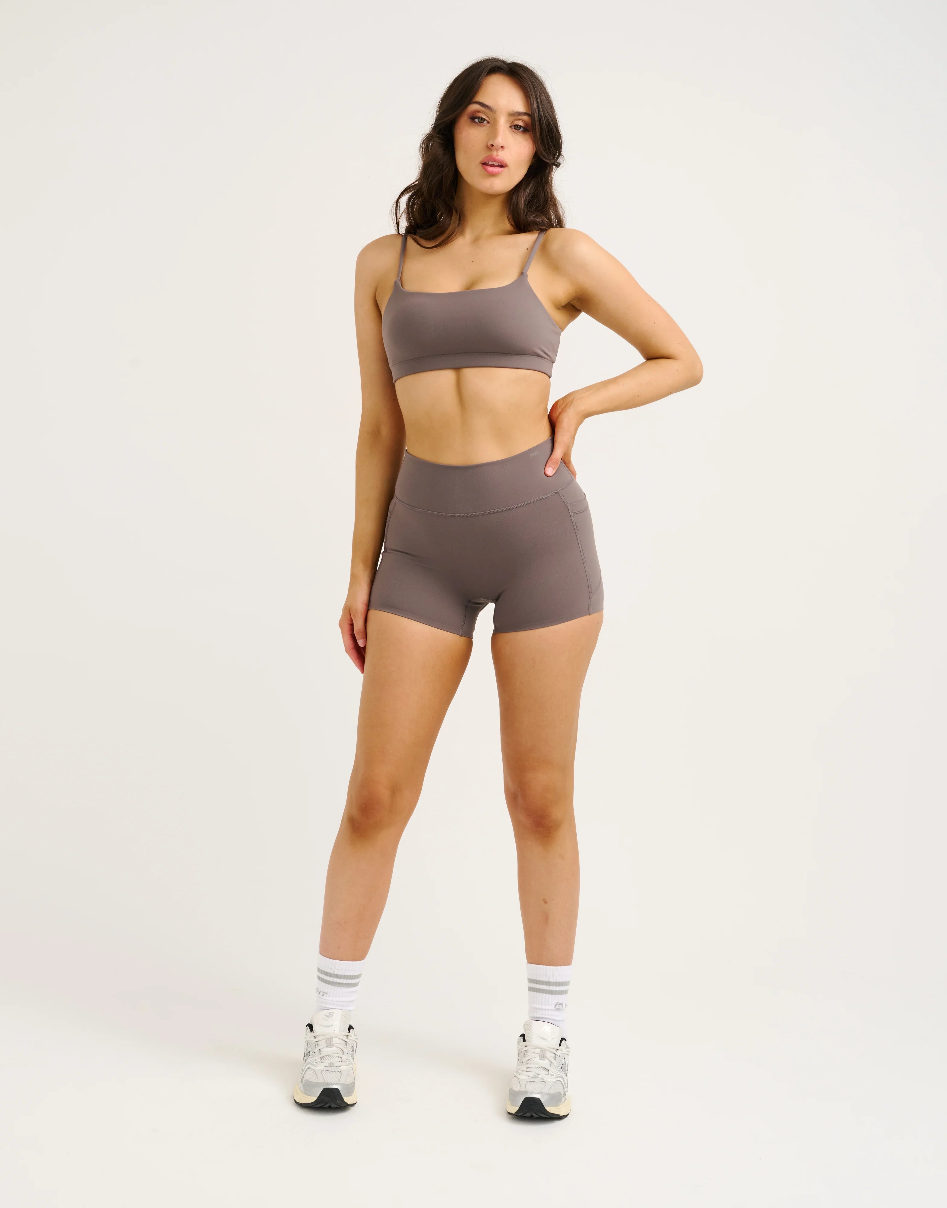 Lycra Seamless Sports Bra - Slate Grey