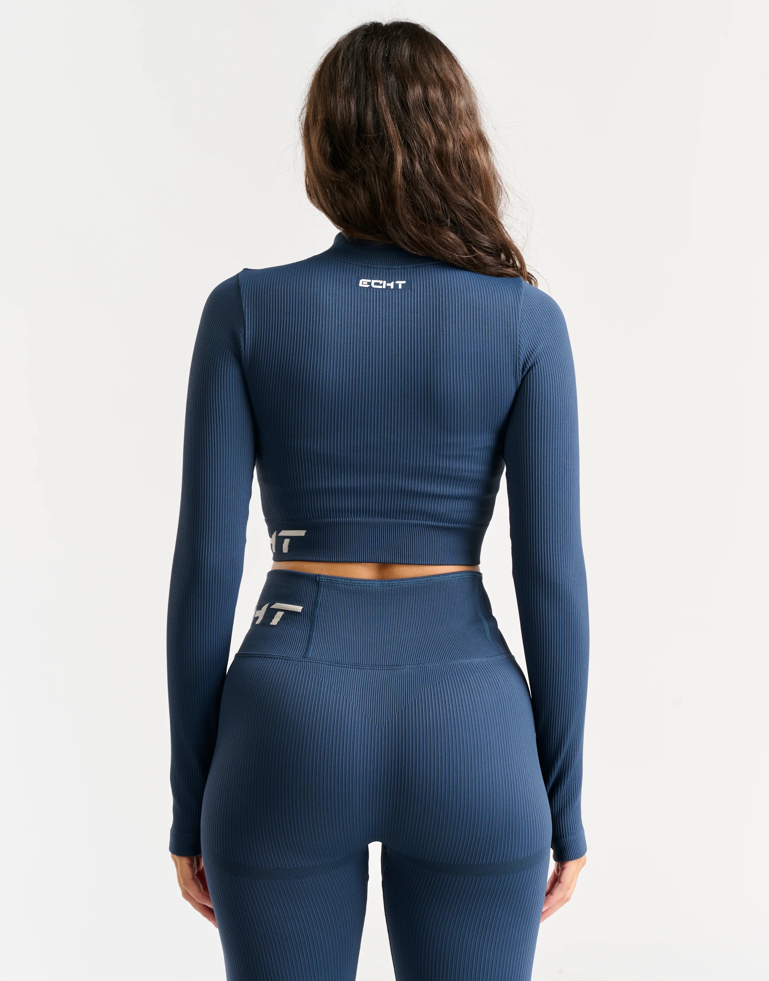 Arise Style Cropped Long Sleeve - Navy