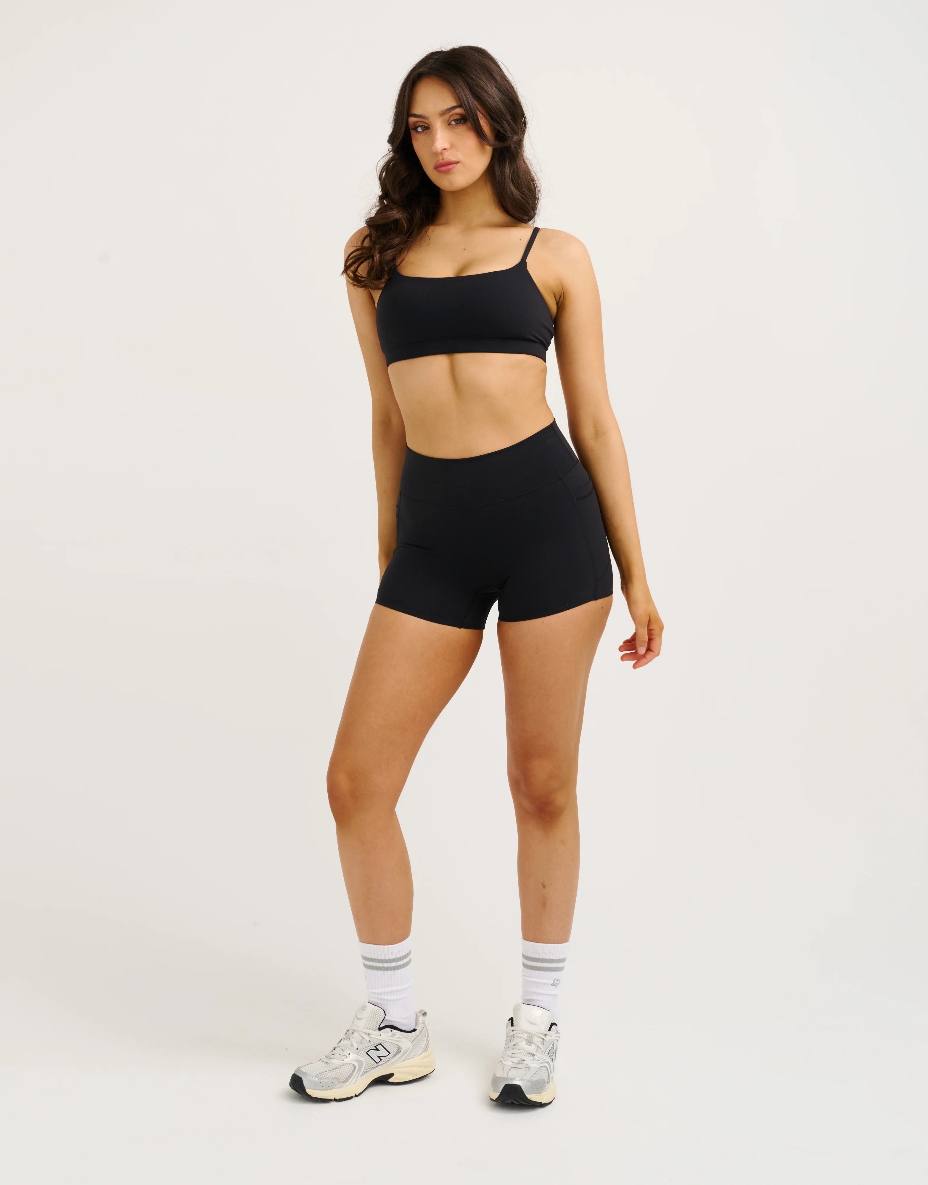 Lycra Seamless Sports Bra - Black