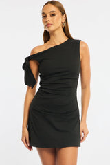 Black Mini Dress Off Shoulder